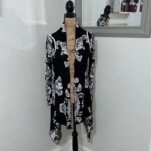 Cyrus Black and White Cardigan